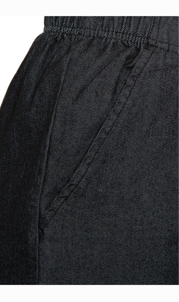 Women's Elastic Waist Pull On Denim Jeans - Soft & Lightweight with a bit Stretch