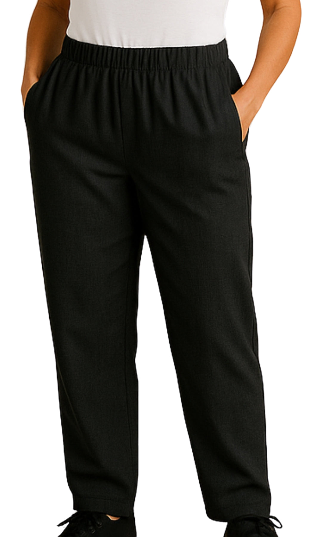 Women's Elastic Waist Pull On Denim Jeans - Soft & Lightweight with a bit Stretch