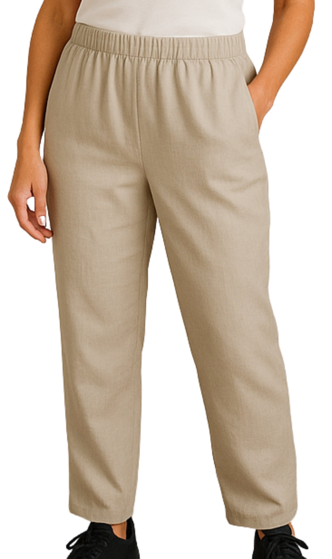 Women's Elastic Waist Pull On Denim Jeans - Soft & Lightweight with a bit Stretch