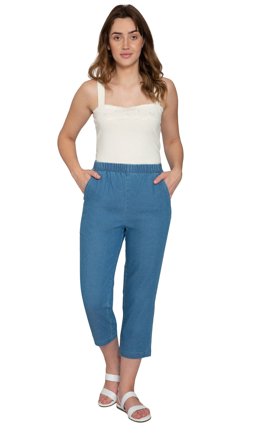 Women's Stretch Denim Capris– Lightweight Stretch