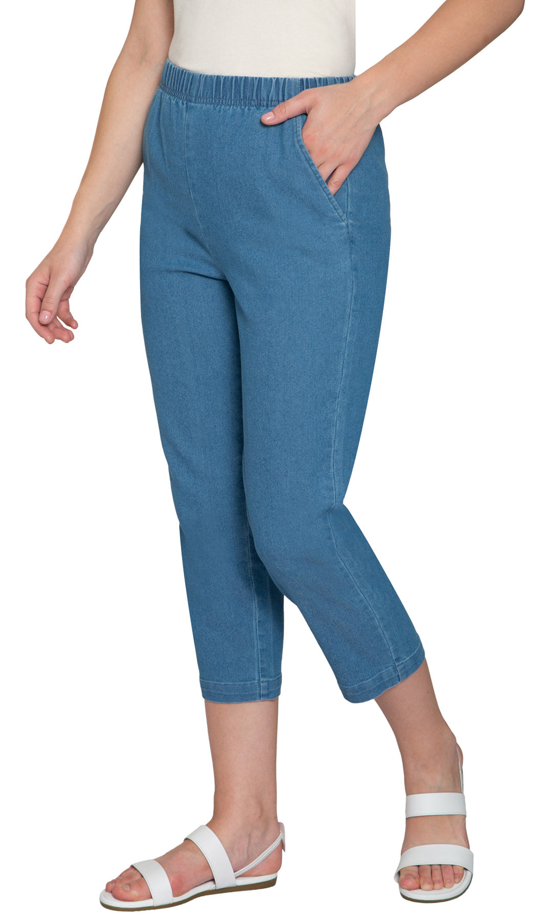 Women's Stretch Denim Capris– Lightweight Stretch