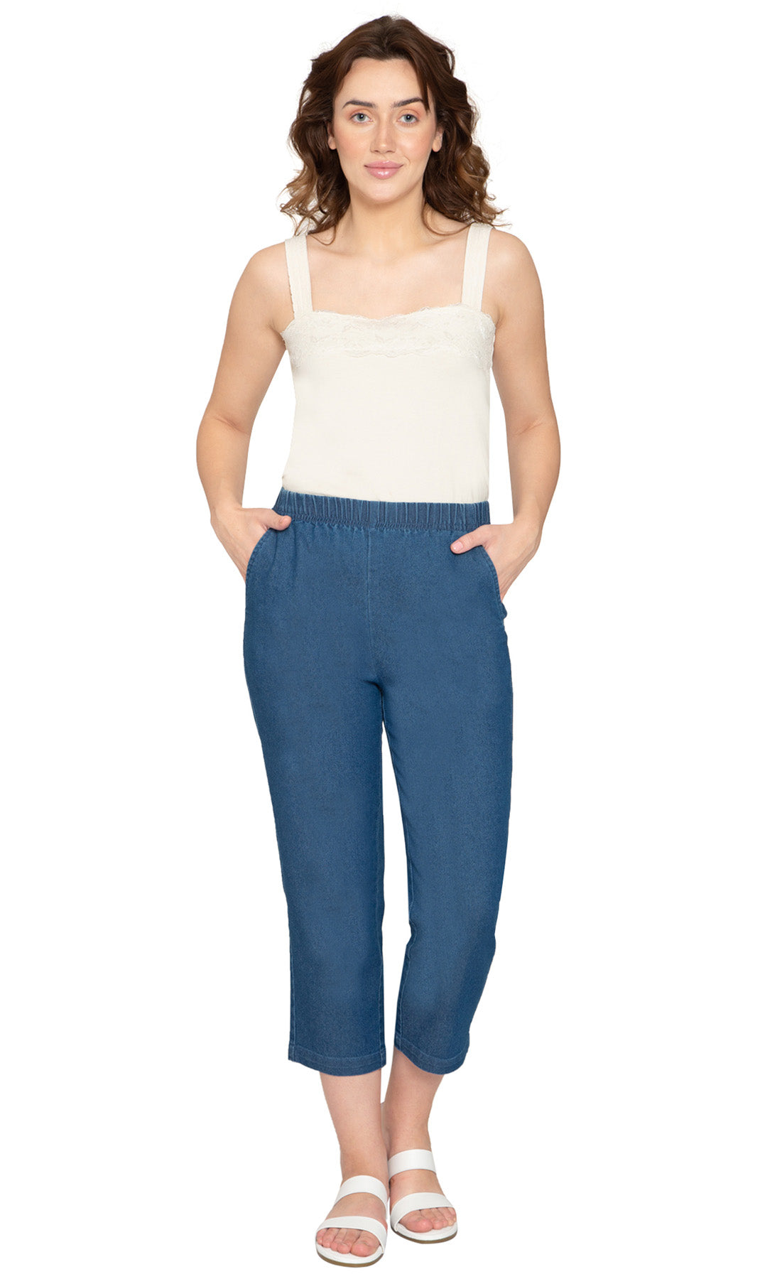Women's Stretch Denim Capris– Lightweight Stretch