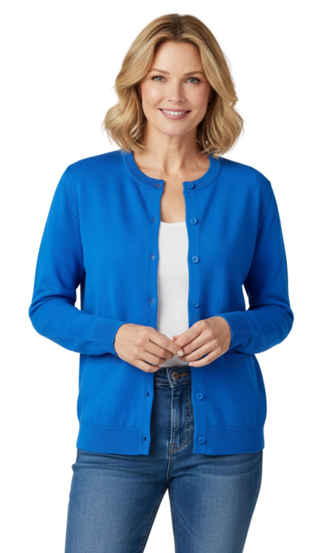 Women's Cotton Cardigan With Pockets