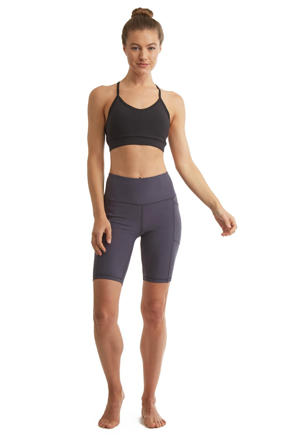 Women's Side Phone Pockets Cycle Shorts by CoverGirl