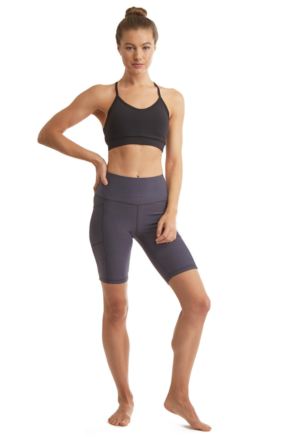 Women's Side Phone Pockets Cycle Shorts by CoverGirl