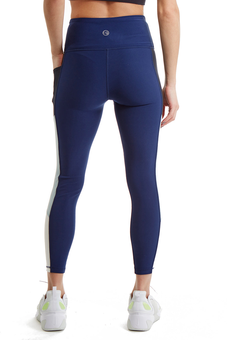 Women's Side Color Block Leggings 24" inseam by CoverGirl