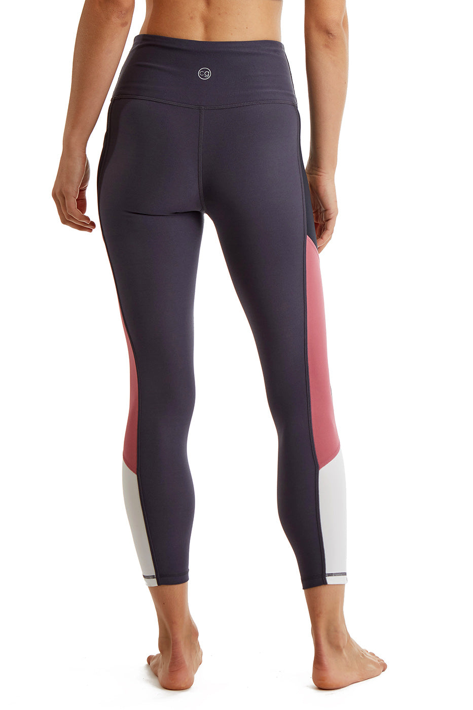 Women's Side Color Block Leggings 24" inseam by CoverGirl