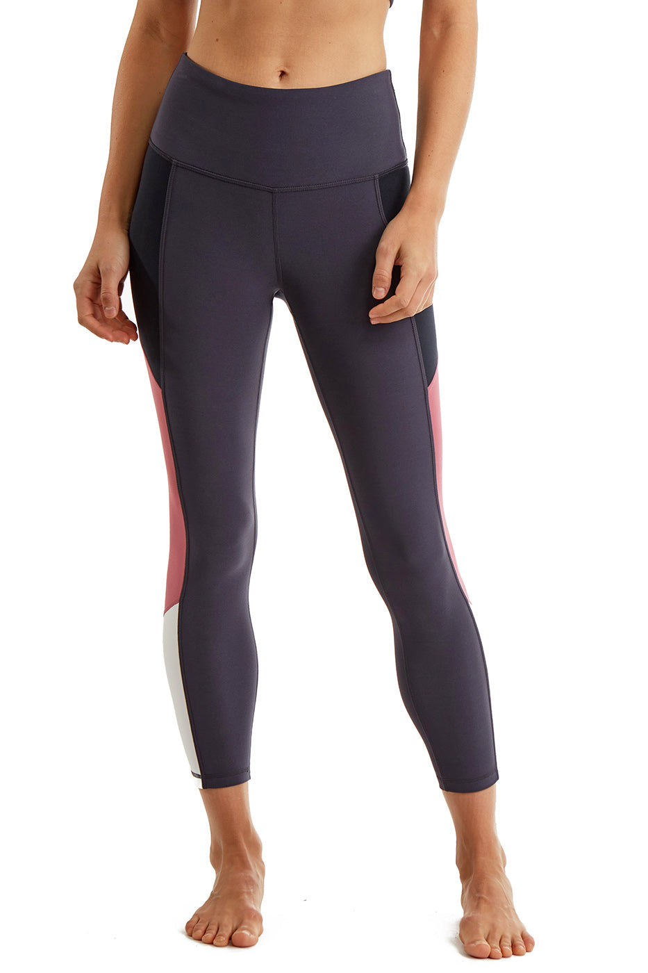 Women's Side Color Block Leggings 24" inseam by CoverGirl