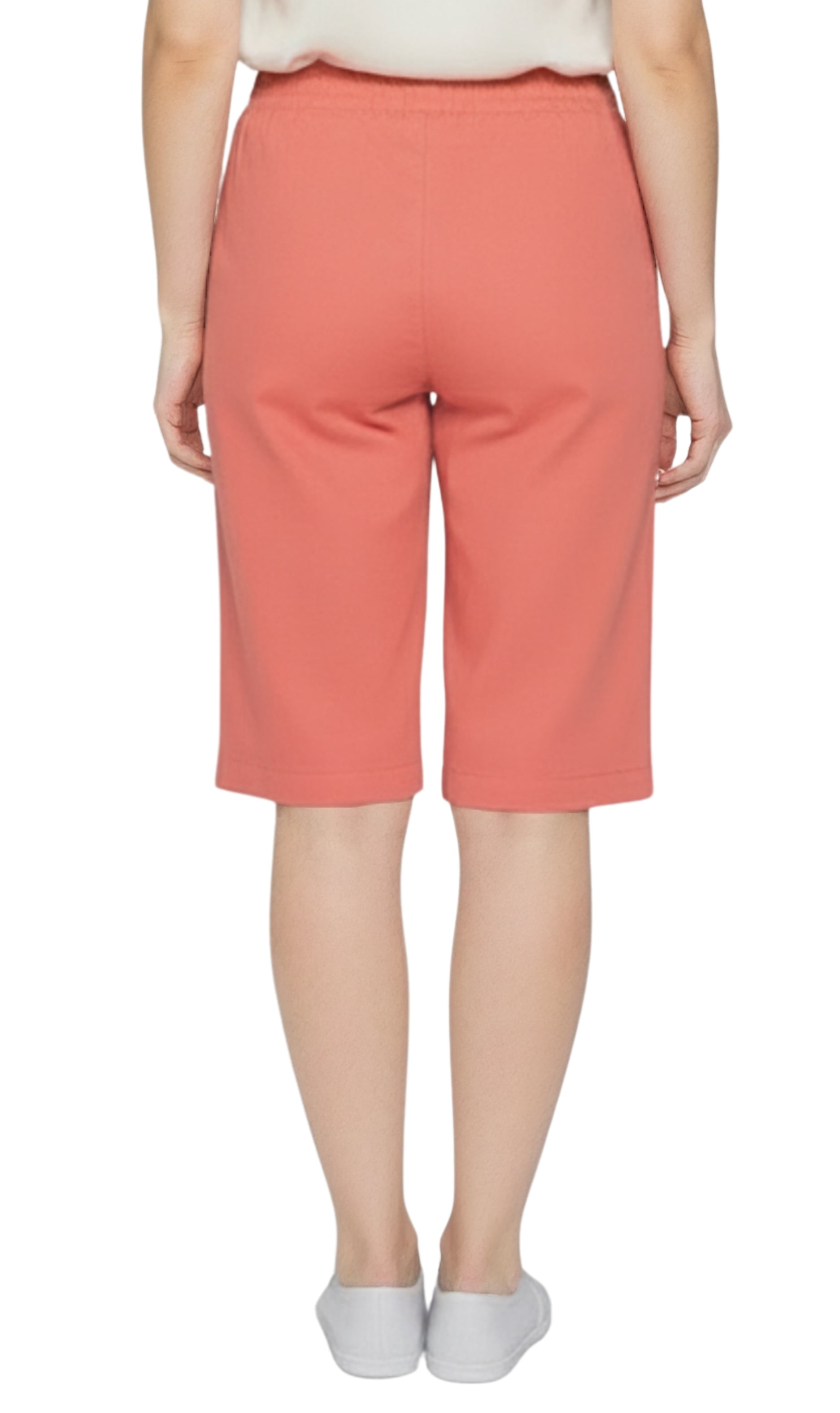 Women's Easy Pull on Bermuda Shorts in Denim and Twill