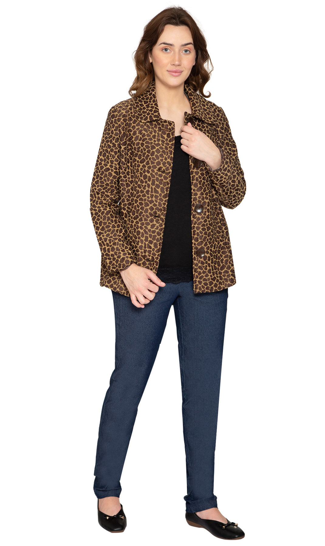 Women's Tapestry Animal Pattern Lined Jacket